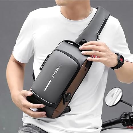 Bolso Carriel Antirrobo con Puerto USB Externo