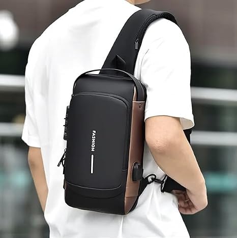 Bolso Carriel Antirrobo con Puerto USB Externo