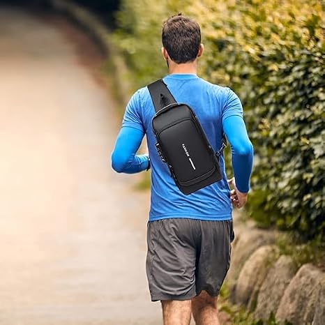 Bolso Carriel Antirrobo con Puerto USB Externo