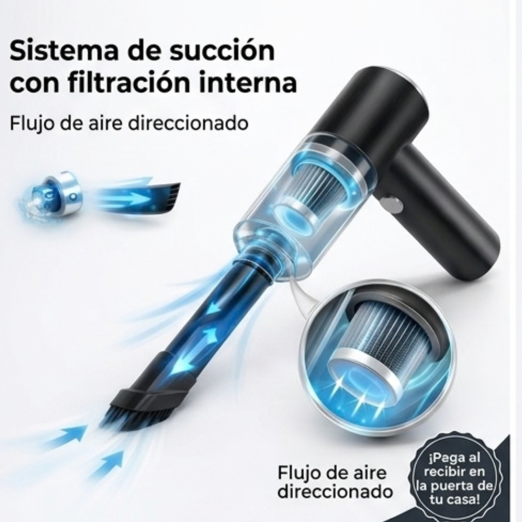 Aspiradora Inalámbrica 3 en 1 para Carro